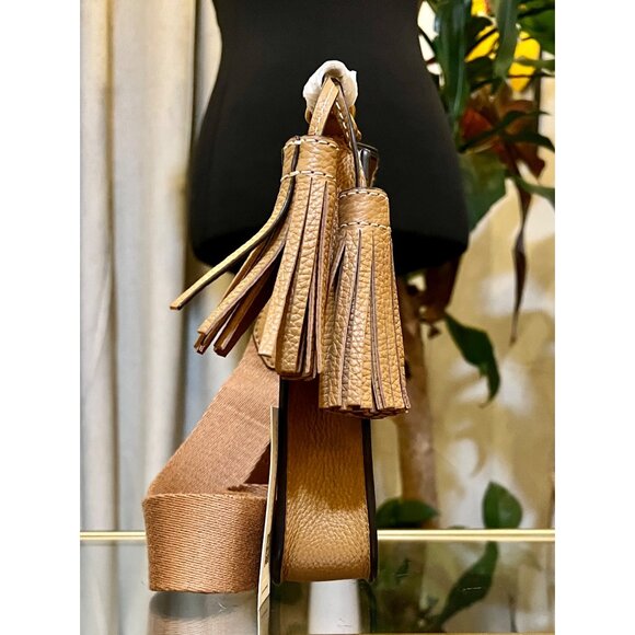 NEW WT AUTHENTIC TORY BURCH CAMEL THEA CROSSBODY - Picture 3 of 11